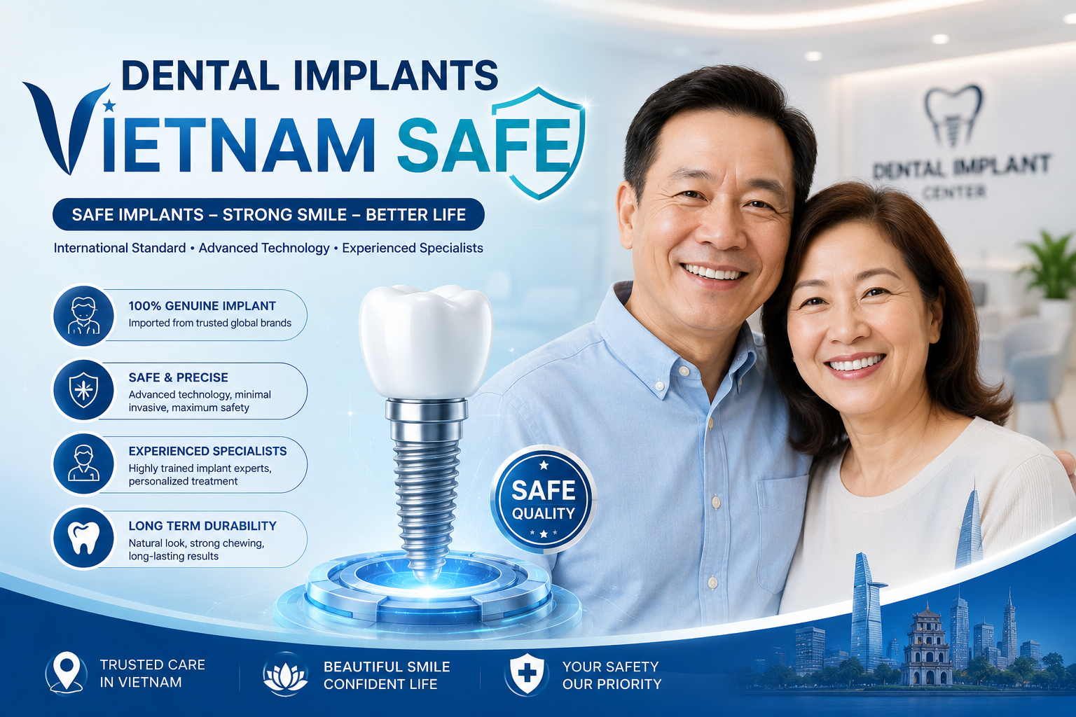 Dental implants Vietnam safe
