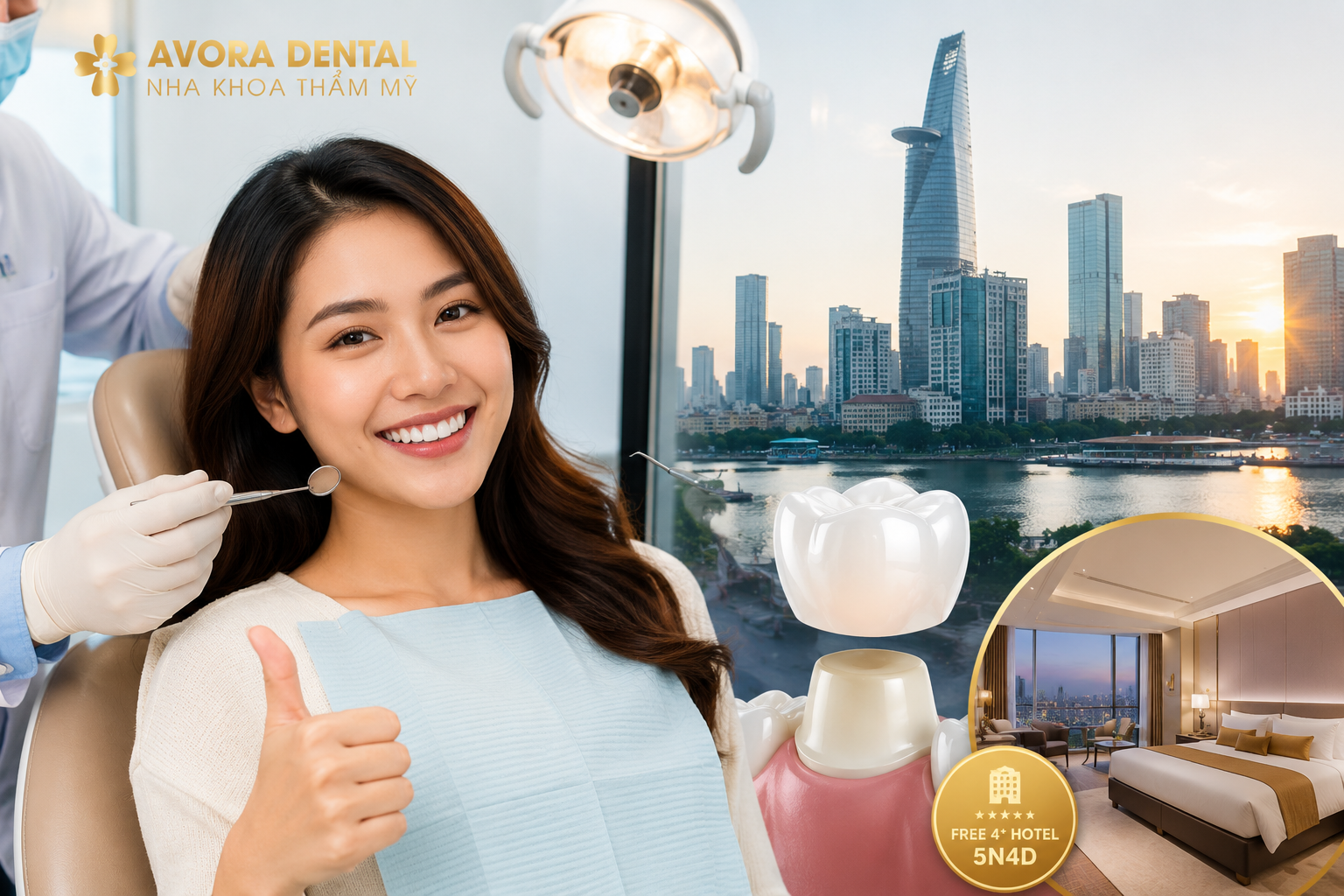 dental crown cost in Vietnam for Malaysians