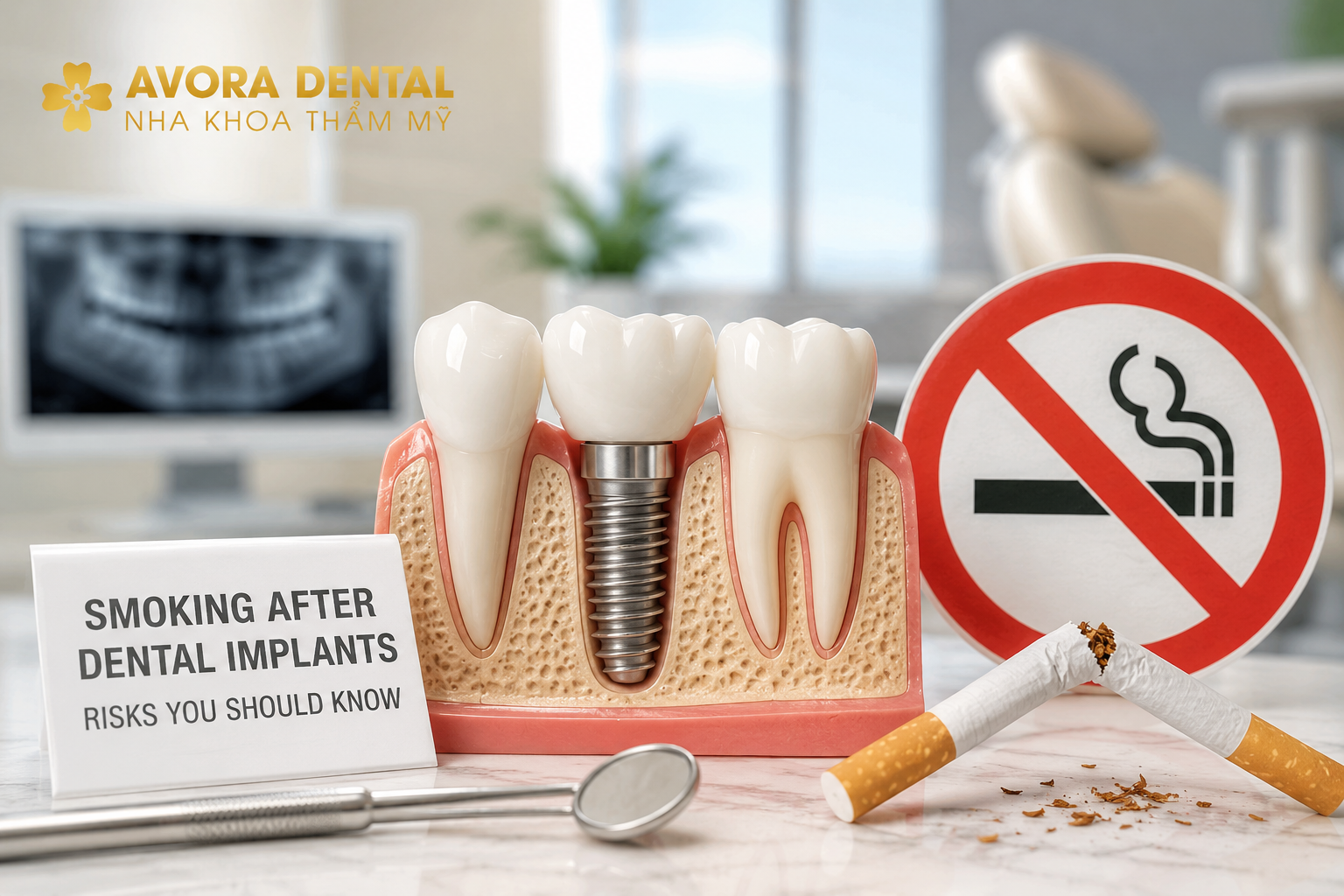 smoking after dental implants