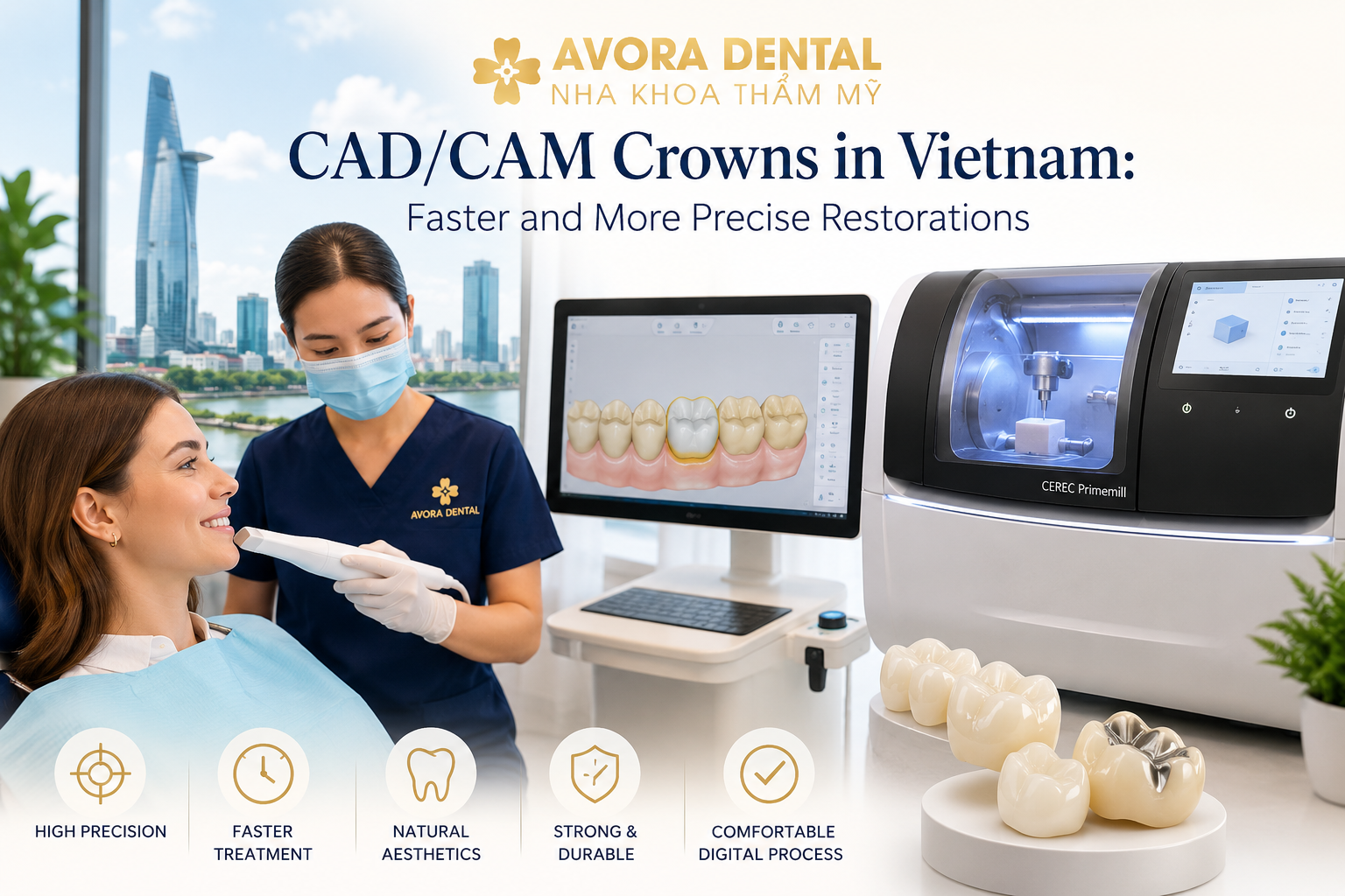 CAD/CAM crowns in Vietnam
